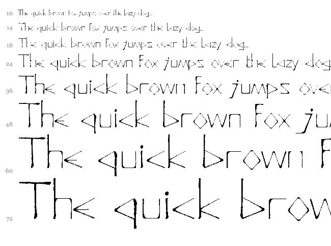Deadly font waterfall